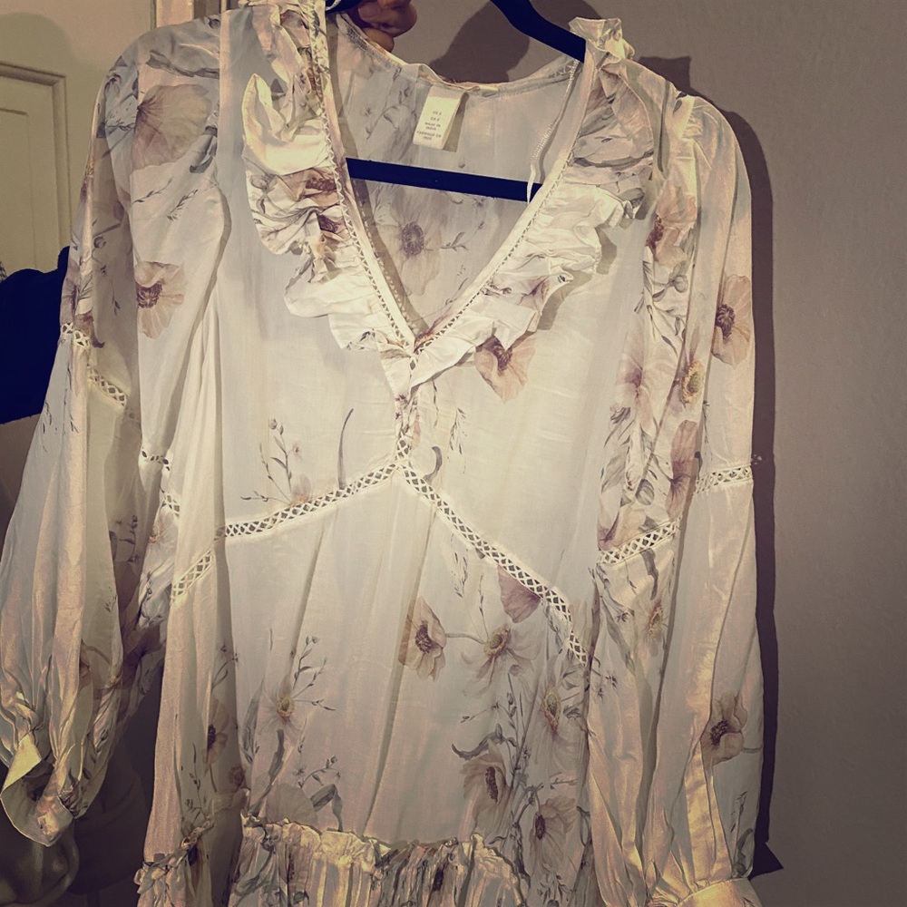 H&M Pastel Floral Flowy Dress